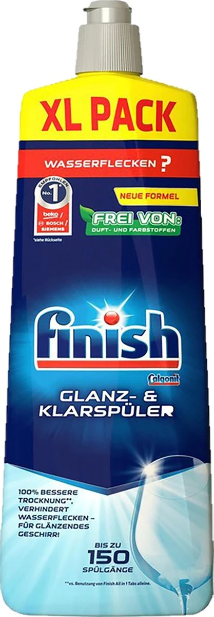 Finish Naspoelmiddel Glansspoelmiddel Regular Vaatwasmiddel 4x 750 Ml 2 Finish Naspoelmiddel Glansspoelmiddel Regular Vaatwasmiddel 4x 750 Ml - Afbeelding 2