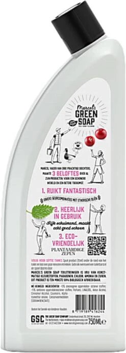 Marcel's Green Soap Toiletreiniger Patchouli & Cranberry - 750 Ml -Dagelijkse Benodigdheden Verkoop 429x1200