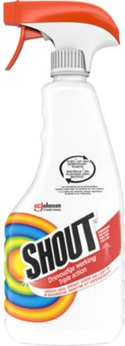 Mr Muscle Shout Vlekkenoplosser Triple Action - Spray - 2 X 500 Ml -Dagelijkse Benodigdheden Verkoop 436x1200