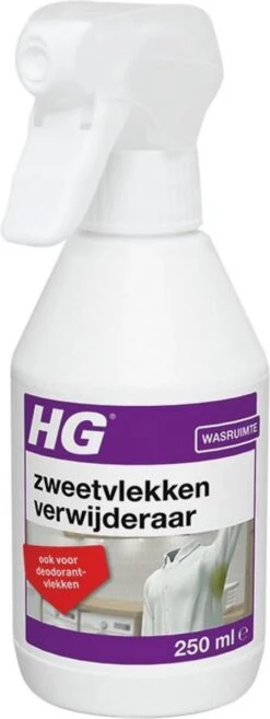 HG Zweetvlekkenverwijderaar - 250ml - Effectief Tegen Zweet- En Deodorantvlekken - Geschikt Voor Wit En Gekleurd Textiel 7 HG Zweetvlekkenverwijderaar - 250ml - Effectief Tegen Zweet- En Deodorantvlekken - Geschikt Voor Wit En Gekleurd Textiel -Dagelijkse Benodigdheden Verkoop 451x1200