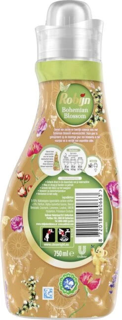 Robijn Collections Bohemian Blossom Wasverzachter - 8 X 30 Wasbeurten - Voordeelverpakking -Dagelijkse Benodigdheden Verkoop 460x1200 2