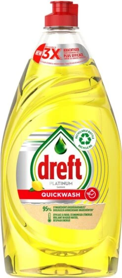 Dreft Platinum - Quickwash - Citroen - Vloeibaar Afwasmiddel - Voordeelverpakking 8 X 780 Ml -Dagelijkse Benodigdheden Verkoop 529x1200 3