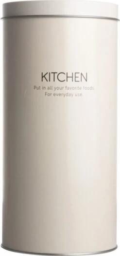 Gusta Voorraadblik - Beige - Metaal - Beschuitbus - Opbergbus - Ø11X22 Cm 5 Gusta Voorraadblik - Beige - Metaal - Beschuitbus - Opbergbus - Ø11X22 Cm -Dagelijkse Benodigdheden Verkoop 565x1200 2