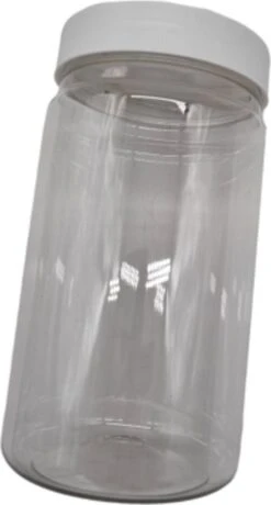 Ariko Jar | Lichtgewicht Kunststof Pot Met Schroefdeksel | 750ml | Potje Met Witte Deksel | Voorraadpot | Hervulbaar -Dagelijkse Benodigdheden Verkoop 645x1200