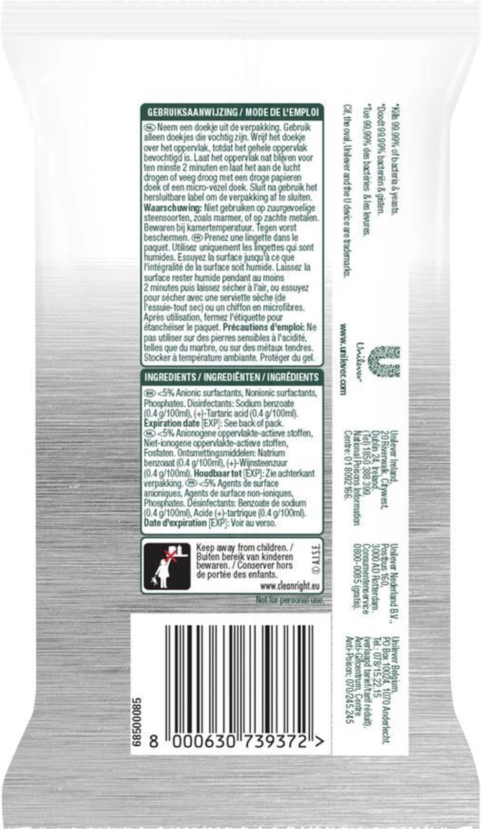 Cif Disinfect & Shine Wipes Original Desinfectie Schoonmaakdoekjes - 12 X 30 Doekjes - Voordeelverpakking 5 Cif Disinfect & Shine Wipes Original Desinfectie Schoonmaakdoekjes - 12 X 30 Doekjes - Voordeelverpakking - Afbeelding 5