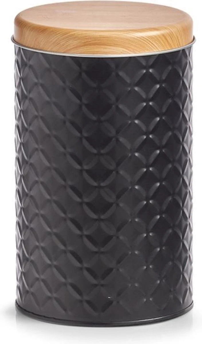 2x Bewaar/voorraad Blikken Zwart 10,5 X 18 Cm 2 Liter - Zeller - Keukenbenodigdheden - Keukenaccessoires/decoratie - Vers Houden - Voorraad/bewaar/opslagblikken - Koek/snoeptrommels 2 2x Bewaar/voorraad Blikken Zwart 10,5 X 18 Cm 2 Liter - Zeller - Keukenbenodigdheden - Keukenaccessoires/decoratie - Vers Houden - Voorraad/bewaar/opslagblikken - Koek/snoeptrommels - Afbeelding 2