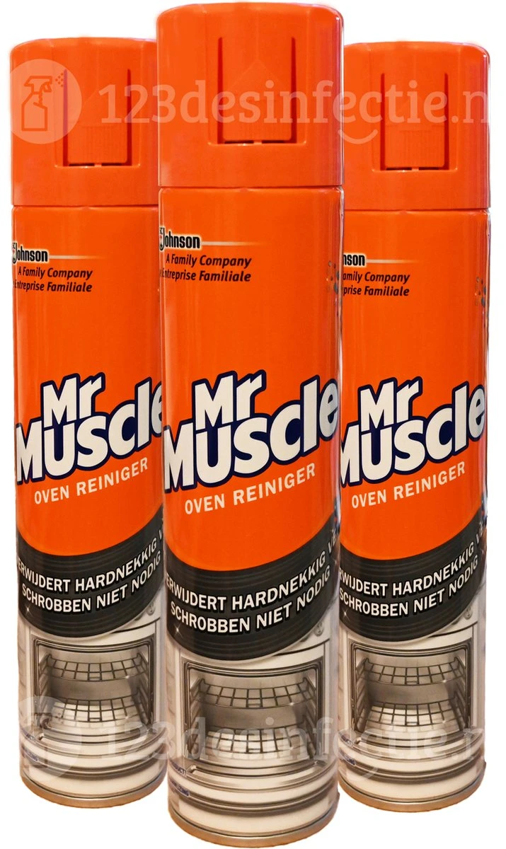 Mr Muscle Ovenreiniger Spray - 3 X 300 Ml - Voordeelverpakking 1 Mr Muscle Ovenreiniger Spray - 3 X 300 Ml - Voordeelverpakking