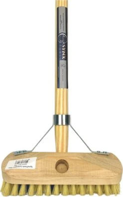 Synx Tools Luiwagen Fiber 22cm - Schrobber - Vloerschrobber - Schoonmaakbezem - Schrobborstels - Incl. Steel 150 Cm -Dagelijkse Benodigdheden Verkoop 748x1200