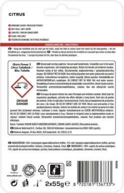 Glorix Power 5 Toiletblokken - Citroen - 7 X 2 Stuks - Voordeelverpakking -Dagelijkse Benodigdheden Verkoop 774x1200 2