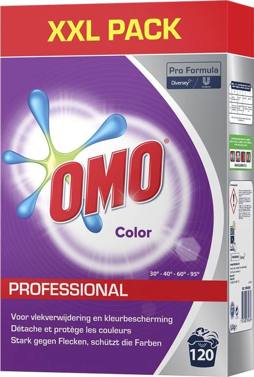 Omo Professional Color 120 Wasbeurten 8,4kg 4 Omo Professional Color 120 Wasbeurten 8,4kg - Afbeelding 4