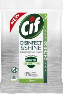 Cif Disinfect & Shine Wipes Original Desinfectie Schoonmaakdoekjes - 12 X 30 Doekjes - Voordeelverpakking 27 Cif Disinfect & Shine Wipes Original Desinfectie Schoonmaakdoekjes - 12 X 30 Doekjes - Voordeelverpakking -Dagelijkse Benodigdheden Verkoop 811x1200