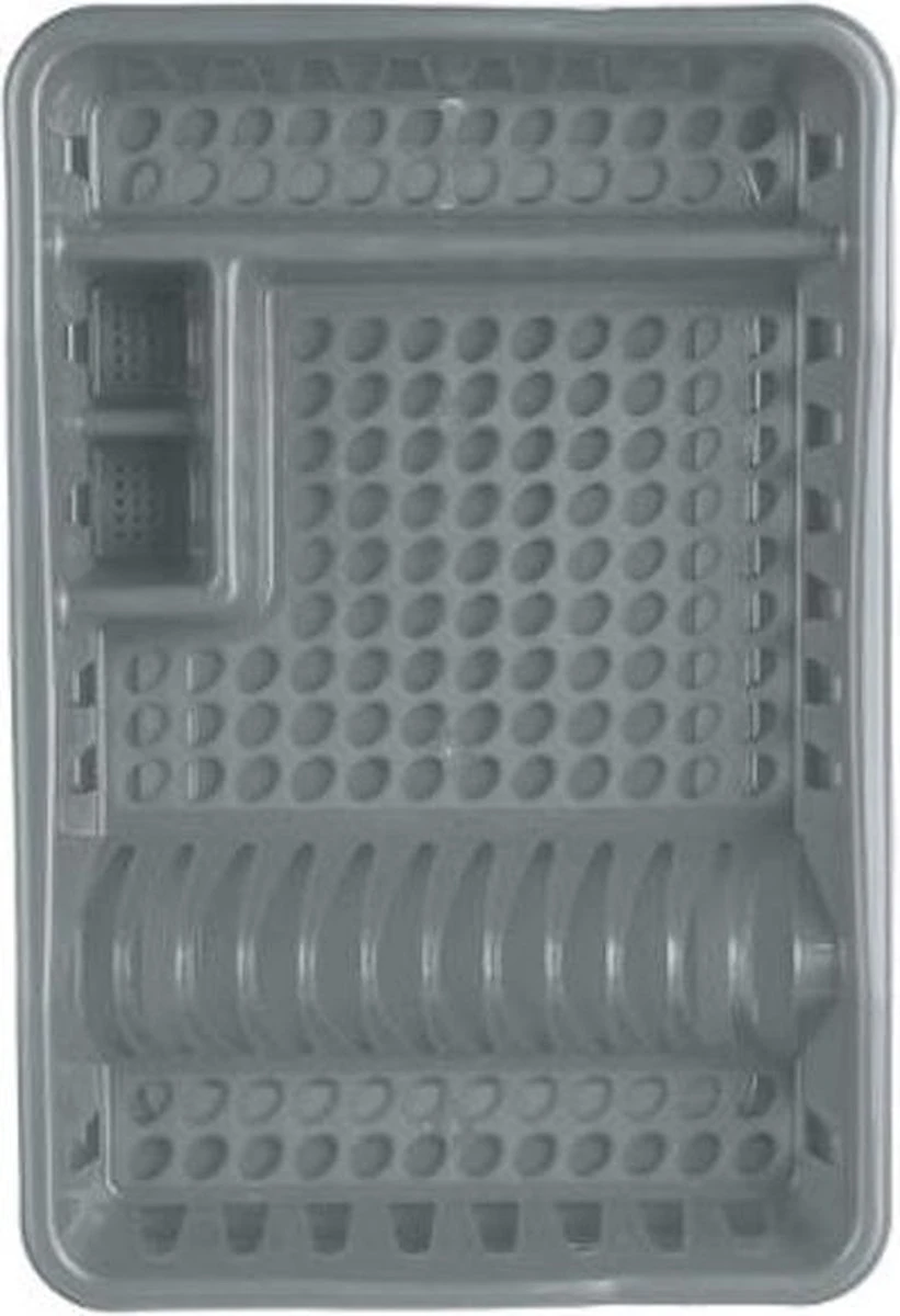 Merkloos Decopatent® Afdruiprek Voor Afwas - Afdruiprekje Met Lekbak - Kunststof Afdruipmat - Afwassen Borden & Bestek - 32.5x49x9 - Grijs 4 Merkloos Decopatent® Afdruiprek Voor Afwas - Afdruiprekje Met Lekbak - Kunststof Afdruipmat - Afwassen Borden & Bestek - 32.5x49x9 - Grijs - Afbeelding 4