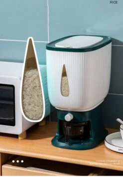 Deluqse Rijst Dispenser - Rijst Container - Grijs - Voedsel Dispenser - Rijst Opbergdoos - Rijst Bewaren - Rijst Opberg Container -Dagelijkse Benodigdheden Verkoop 838x1200 1