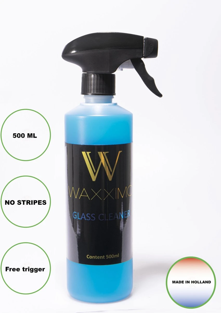 Waxximo COMBIDEAL Glasreiniger Spray + 2 Glasdoeken - Auto Ruiten Reinigen - Ramen Reiniger - Streeploze Ramen - Ruitendoek - Glansdoek 5 Waxximo COMBIDEAL Glasreiniger Spray + 2 Glasdoeken - Auto Ruiten Reinigen - Ramen Reiniger - Streeploze Ramen - Ruitendoek - Glansdoek - Afbeelding 5