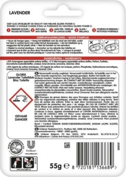 Glorix Power 5 Toiletblokken - Lavendel - 9 Stuks - Voordeelverpakking -Dagelijkse Benodigdheden Verkoop 860x1200