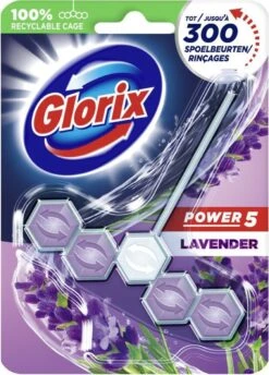 Glorix Power 5 Toiletblokken - Lavendel - 9 Stuks - Voordeelverpakking -Dagelijkse Benodigdheden Verkoop 861x1200 1