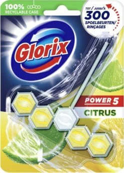 Glorix Power 5 Toiletblokken - Citroen - 9 Stuks - Voordeelverpakking -Dagelijkse Benodigdheden Verkoop 861x1200 2