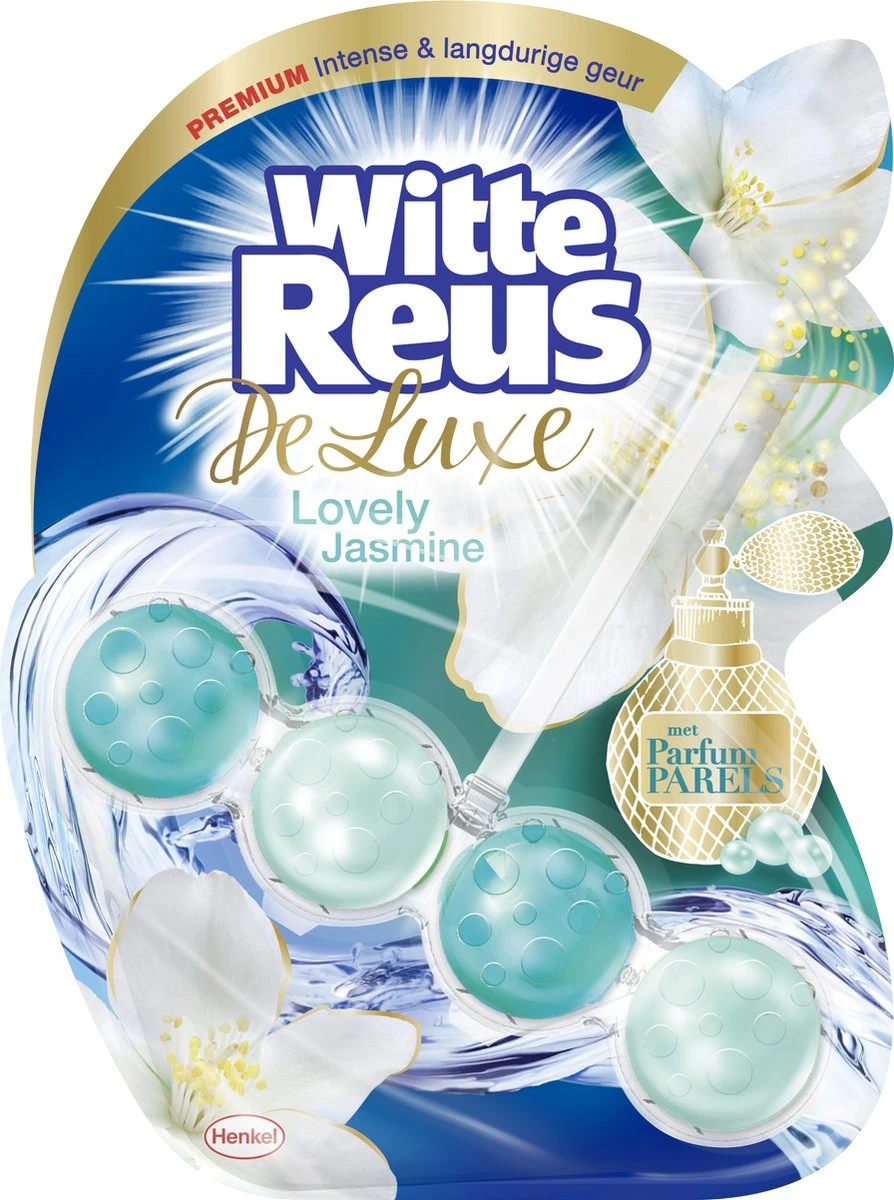 Witte Reus DeLuxe Toiletblok - Lovely Jasmine - WC Blokjes Voordeelverpakking - 10 Stuks 3 Witte Reus DeLuxe Toiletblok - Lovely Jasmine - WC Blokjes Voordeelverpakking - 10 Stuks - Afbeelding 3