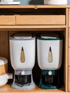 Deluqse Rijst Dispenser - Rijst Container - Grijs - Voedsel Dispenser - Rijst Opbergdoos - Rijst Bewaren - Rijst Opberg Container -Dagelijkse Benodigdheden Verkoop 906x1200 1