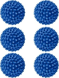 Roegaarden Drogerballen - Wasbollen - 6 Stuks - Siliconen - Sneller Droog - Anti-kreuk