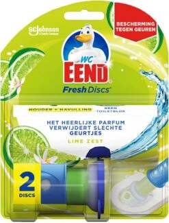 WC Eend Houder Fresh Discs Lime Zest + 3 X 6 Discs Navulling -Dagelijkse Benodigdheden Verkoop 913x1200 6