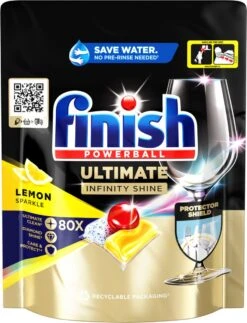 Finish Ultimate Infinity Shine Citroen Vaatwastabletten - 80 Capsules -Dagelijkse Benodigdheden Verkoop 917x1200 3