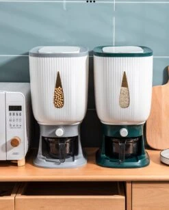 Deluqse Rijst Dispenser - Rijst Container - Grijs - Voedsel Dispenser - Rijst Opbergdoos - Rijst Bewaren - Rijst Opberg Container -Dagelijkse Benodigdheden Verkoop 966x1200