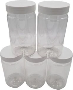 Ariko Jar | Lichtgewicht Kunststof Pot Met Schroefdeksel | 750ml | Potje Met Witte Deksel | Voorraadpot | Hervulbaar -Dagelijkse Benodigdheden Verkoop 974x1200 3
